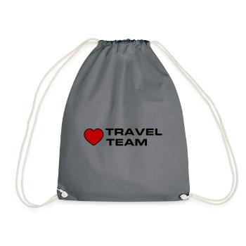 Travel Team Herz - Turnbeutel - Grau - Vorne