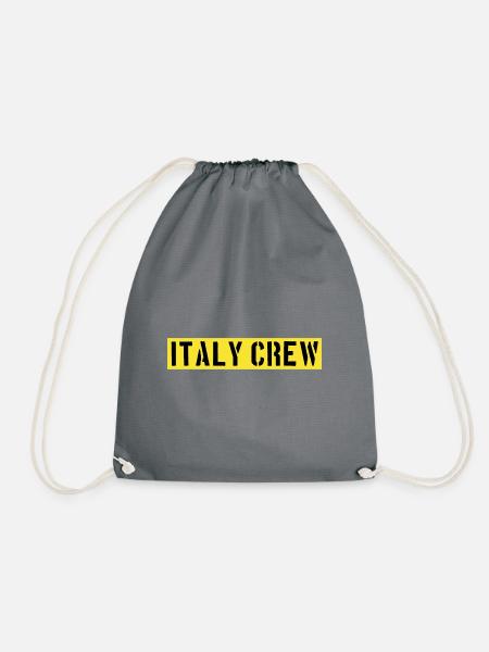 Italien Crew - Turnbeutel - Grau