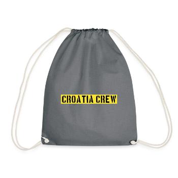Croatia Crew - Drawstring Bag - grey - Front