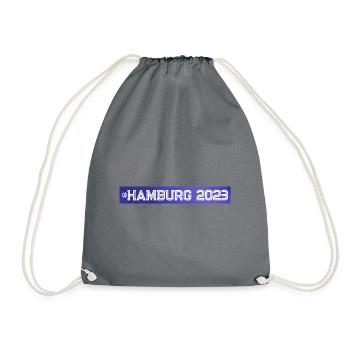 Hamburg 2023 - Turnbeutel - Grau - Vorne