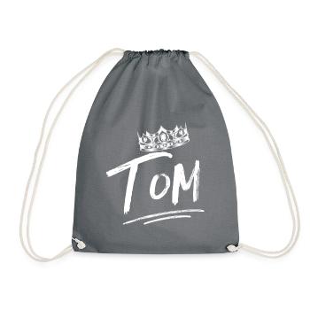 Tom - Drawstring Bag - grey - Front