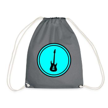 Symbole de guitare - Sac de sport léger - gris - Devant