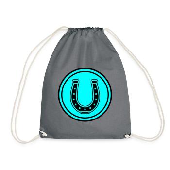 Hufeisen Symbol - Turnbeutel - Grau - Vorne