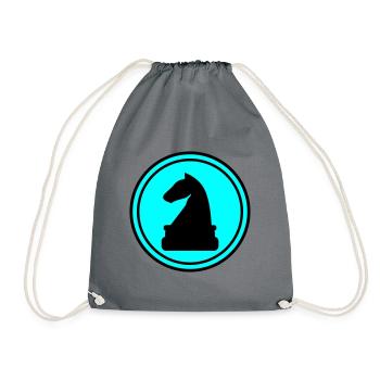 Pièce d’échecs de cheval - Sac de sport léger - gris - Devant