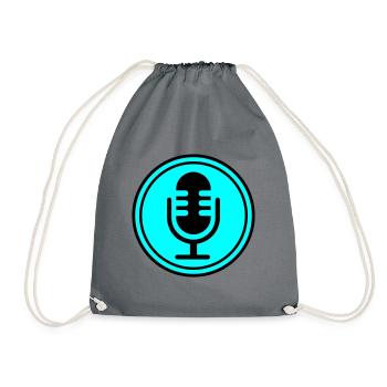 Icône du microphone - Sac de sport léger - gris - Devant