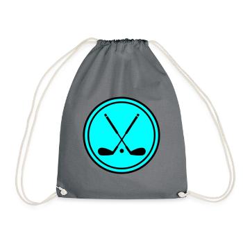 Golf symbol - Turnbeutel - Grau - Vorne