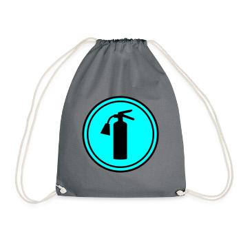Symbole d’extincteur - Sac de sport léger - gris - Devant