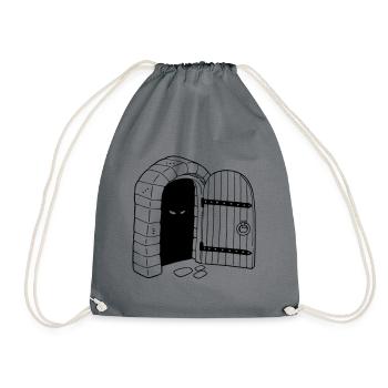 Enter the Dungeon - Drawstring Bag - grey - Front