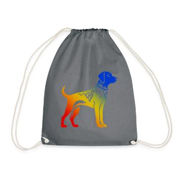 Chien Dalmatien Coloré - Sac de sport léger - gris - Devant