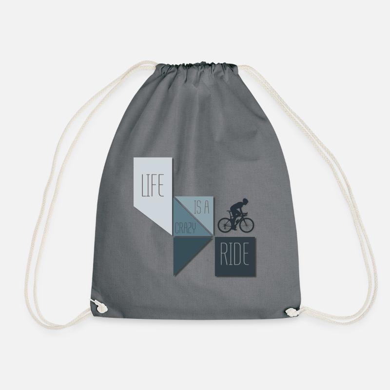 Cycling - Drawstring Bag - grey