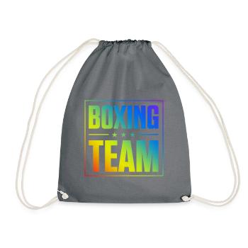 Boxing Team - Drawstring Bag - grey - Front