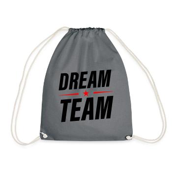 Dream Team - Drawstring Bag - grey - Front