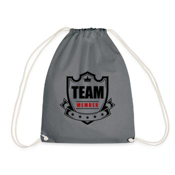 Membre de l’équipe - Sac de sport léger - gris - Devant