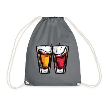 Tequila Glass Cheers Party - Sac de sport léger - gris - Devant