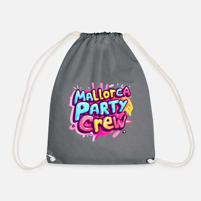 Mallorca Party Crew Tour - Turnbeutel - Grau