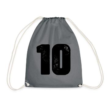 Maillot à 10 chiffres - Sac de sport léger - gris - Devant
