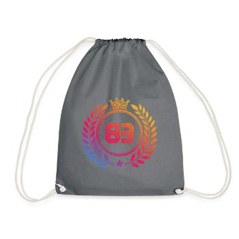 83 Couronne numérique - Sac de sport léger - gris - Devant