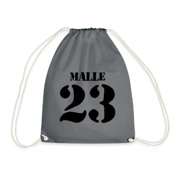 Malle 23 - Turnbeutel - Grau - Vorne