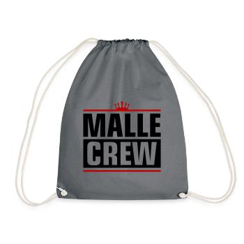 Malle Crew - Turnbeutel - Grau - Vorne