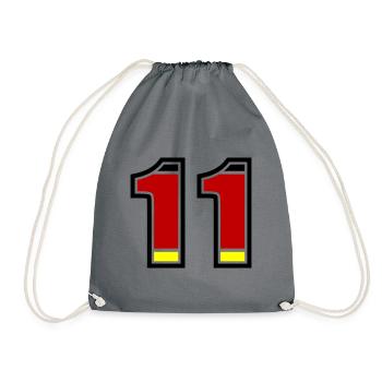 Maillot Allemagne numéro 11 - Sac de sport léger - gris - Devant