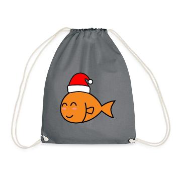 Goldfish Comic Noël Noël - Sac de sport léger - gris - Devant