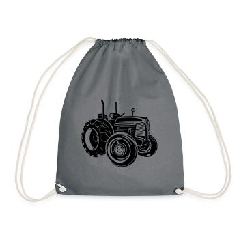 Tracteur Farmer Symbole Farmer - Sac de sport léger - gris - Devant