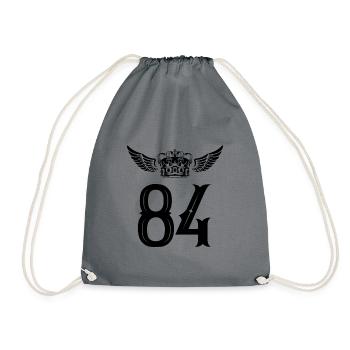 84 Couronne numérique - Sac de sport léger - gris - Devant