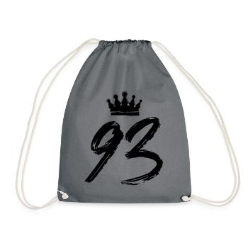 93 Couronne numérique - Sac de sport léger - gris - Devant
