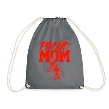 fière maman de football - Sac de sport léger - gris - Devant
