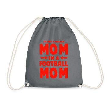 football mom mama - Turnbeutel - Grau - Vorne