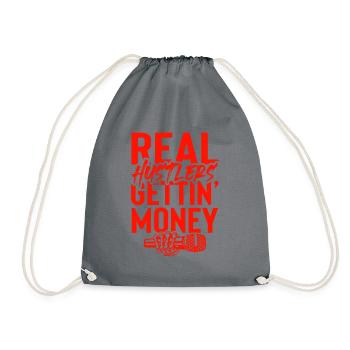 L’argent du gangster rap - Sac de sport léger - gris - Devant