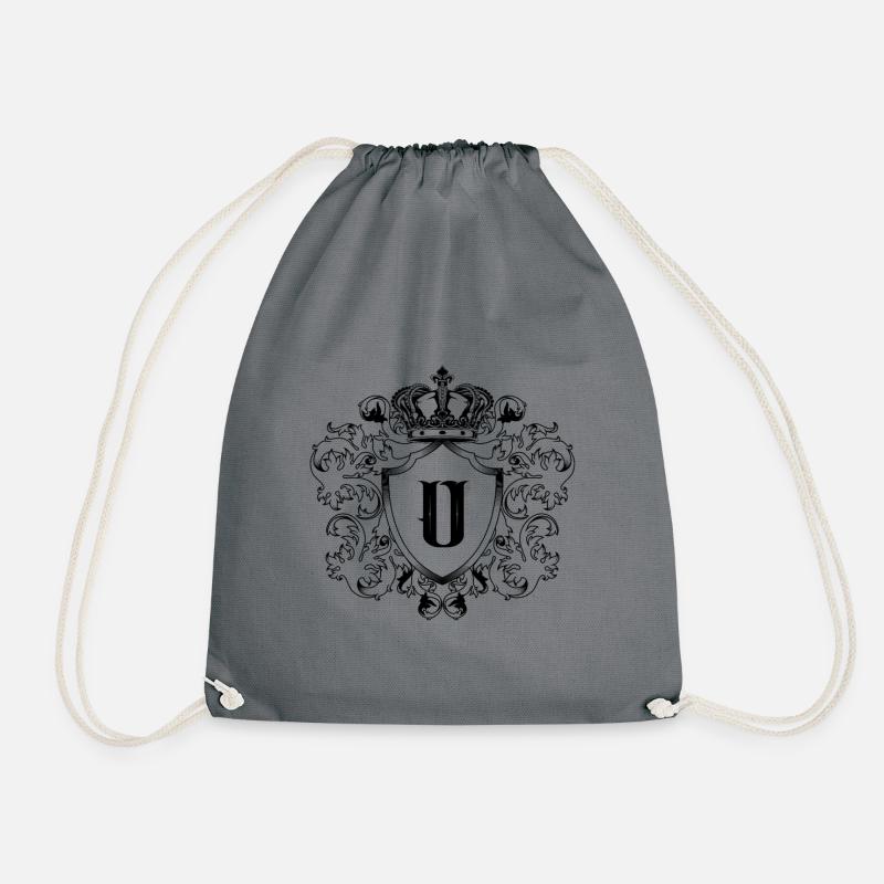 U Buchstabe Wappen - Turnbeutel - Grau