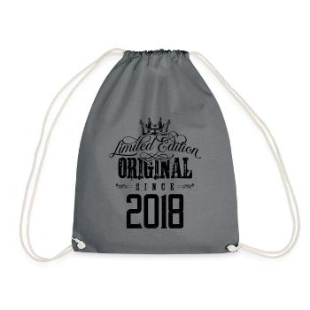2018 limited edition - Drawstring Bag - grey - Front