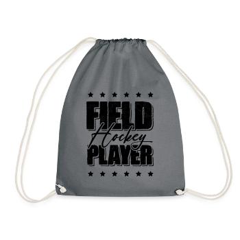 Field hockey players - Drawstring Bag - grey - Front