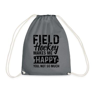 feldhockey sport - Turnbeutel - Grau - Vorne