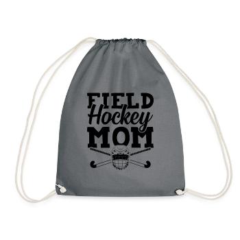 Field Hockey Mama - Drawstring Bag - grey - Front