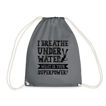 Superpuissance de plongée - Sac de sport léger - gris - Devant