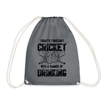 cricket trinken - Turnbeutel - Grau - Vorne