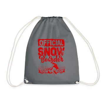 Snowboarder officiel - Sac de sport léger - gris - Devant