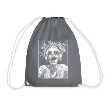 Shirt Bass-Wave Vibes - Battez au volume maximum - Sac de sport léger - gris - Devant