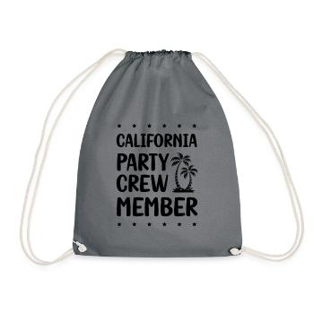 Équipe de fête en Californie - Sac de sport léger - gris - Devant