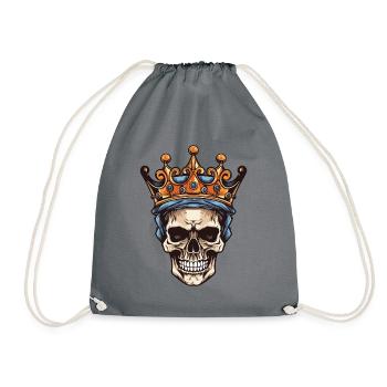 Couronne du Roi Crâne - Sac de sport léger - gris - Devant
