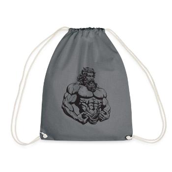 Bodybuilder Muscles Workout Gym - Sac de sport léger - gris - Devant