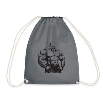 Bodybuilder Muscles Workout Gym - Sac de sport léger - gris - Devant