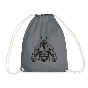 Gymnase d’entraînement des muscles du chien - Sac de sport léger - gris - Devant