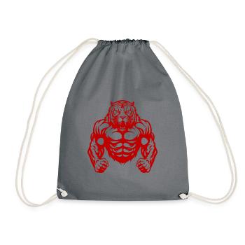 Gymnase d’entraînement de musculation Tiger - Sac de sport léger - gris - Devant