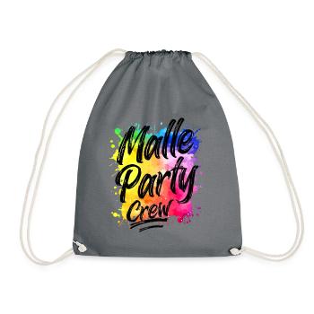 Malle Party Crew Bunt Klecks Mallorca - Sac de sport léger - gris - Devant