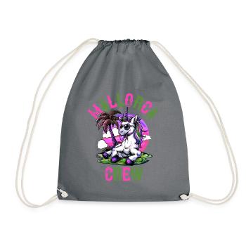 Fête de la licorne de l’équipage de Majorque - Sac de sport léger - gris - Devant