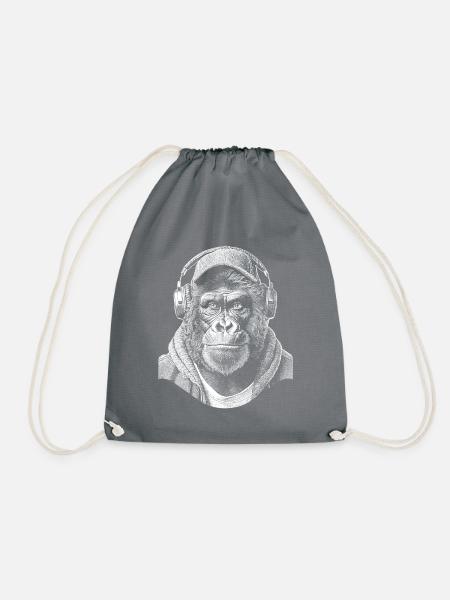 Chemise Gorilla Monkey DJ - Sac de sport léger - gris