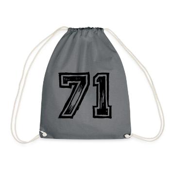 71 Nombre de maillot - Sac de sport léger - gris - Devant